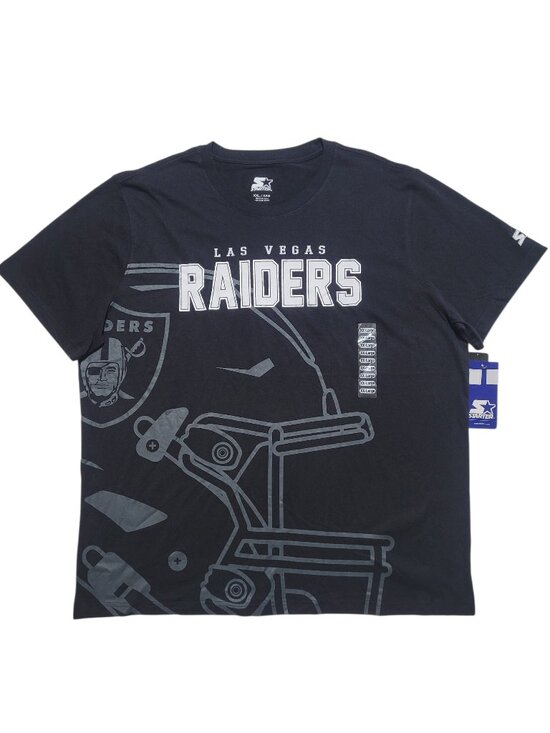 STARTER Other - Starter Las Vegas Raiders NFL Mens Graphic T Shirt Black NWT XXL Football
